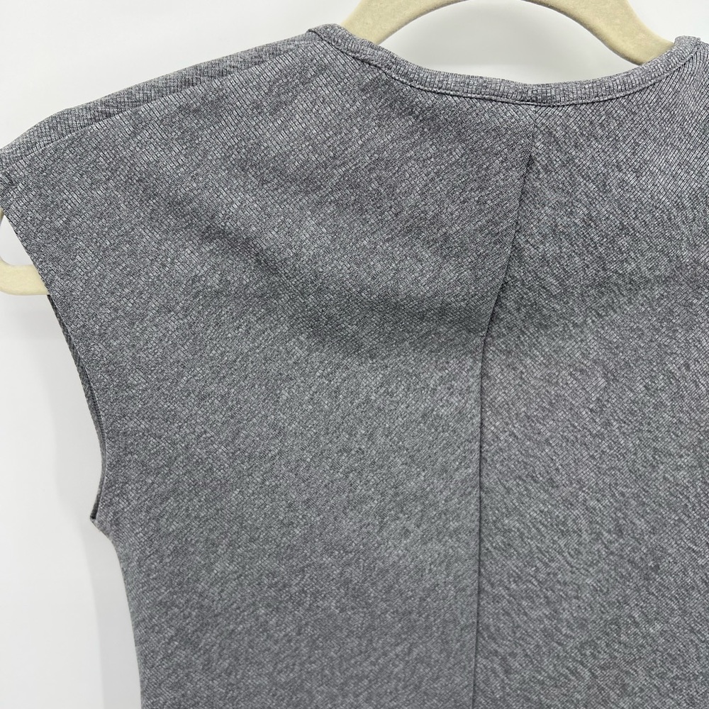 Athleta Bayview faux wrap gray top - Picture 7 of 11